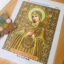 Богородиця Семистрільна, золото